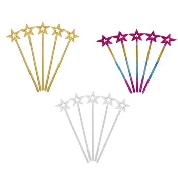 5шт Волшебная палочка Elfbaton | Angel Star, волшебная палочка со звездами Сказочной принцессы для костюма принцессы для девочек, костюм эльфа